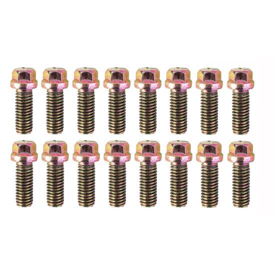 Dynatech Header Bolts, 3/8 Inch, Hex Head, Pack/16