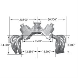Dynatech® Big Block Chevy Three Step Dragster Headers