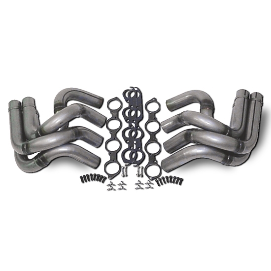 Dynatech® B/B Chevy Strut Type Dragster Header Kit, Non-Coated, 2-3/8