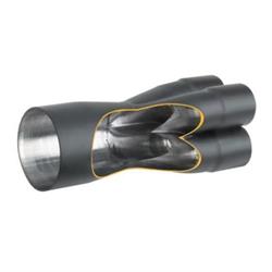 Dynatech® 780-02518 Plain Steel Merge Collector, 2-1/4 x 4 Inch