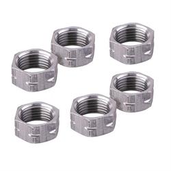 Aluminum Jam Nuts, 3/8-24 LH, Pack/6