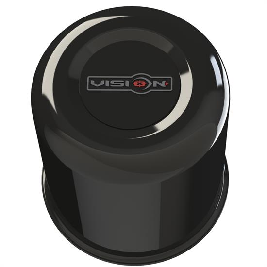 Vision Wheel C72LGB-V 521 Wheel Center Cap, Long, Gloss Black