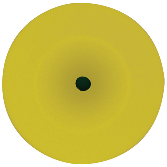 Wizards Products 11204 Foam Cut Yellow Buffing Pad, 8 Inch