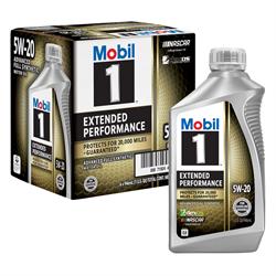 Mobil 1 Extended Performance Full Syn Oil 5W-20, 1 Qt, Case of 6