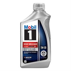 Mobil 1 High Mileage Full Synthetic Motor Oil 5W-30, 1 Quart