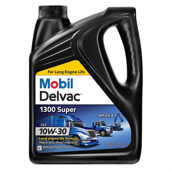 Mobil Delvac 1300 Super HD Syn Blend Diesel Oil 10W-30, 1 Gal