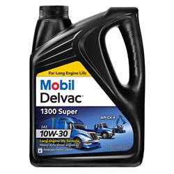 Mobil Delvac 1300 Super HD Syn Blend Diesel Oil 10W-30 4 Gal Case