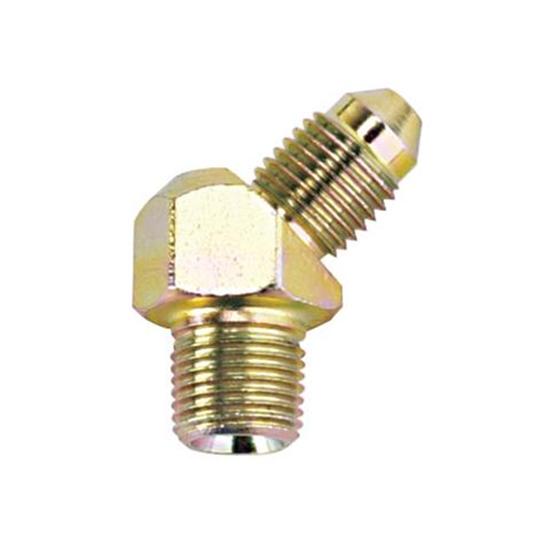 Steel 45 Degree -4 AN to 1/8 NPT Male Adapter Fitting