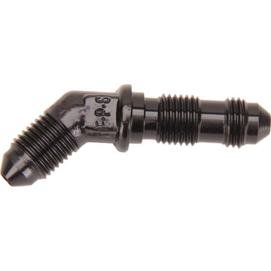 Fragola 483703-BL -3AN X 45 Degree Bulkhead Adapter, Black