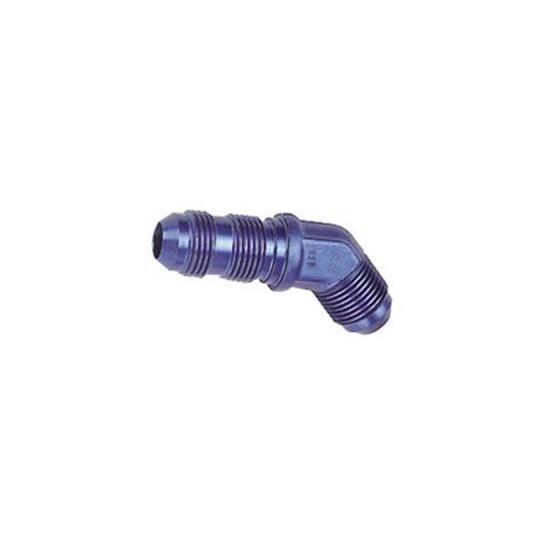 Aluminum Flare Bulkhead Fitting, 45 Degree, -4 AN
