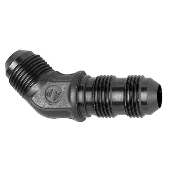 Fragola 483708BL Aluminum Flare Bulkhead Fitting, 45 Degree, -8 AN