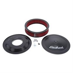 Edelbrock 1225 Pro-Flo Air Cleaner, Round, Dropped Base