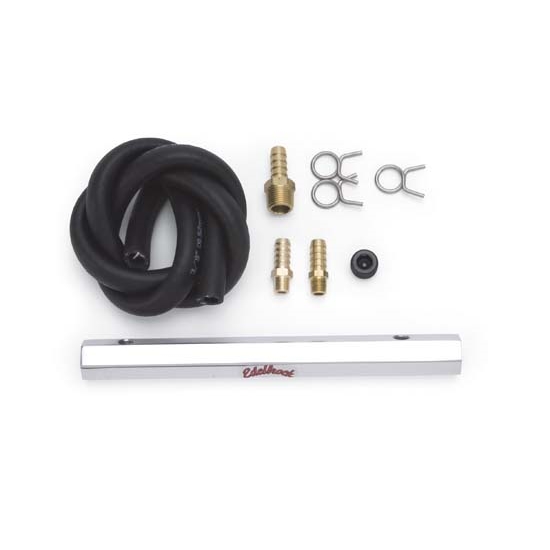 Edelbrock 1283 Fuel Log Kits, Aluminum, Polished