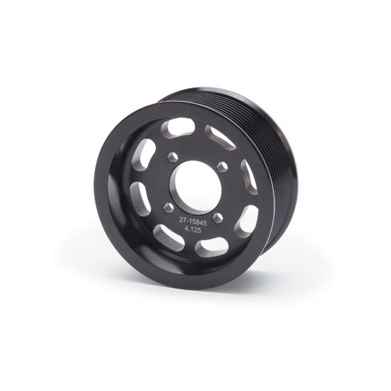 Edelbrock 15845 E-Force Supercharger Pulley, Aluminum, 4.125 Inch