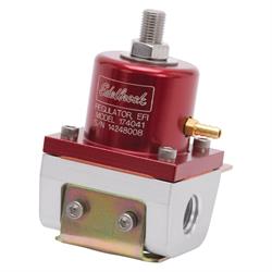 Edelbrock 174041 Fuel Pressure Regulator, Red Anodized