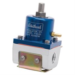 Edelbrock 174042 Fuel Pressure Regulator, Blue Anodized