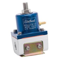 Edelbrock 174042 Fuel Pressure Regulator, Blue Anodized