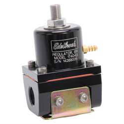 Edelbrock 174043 Fuel Pressure Regulator, Black Anodized