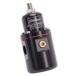 Edelbrock 174123 Fuel Pressure Regulator, Black Anodized