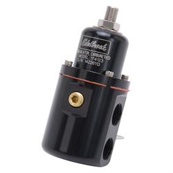Edelbrock 174123 Fuel Pressure Regulator, Black Anodized