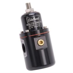 Edelbrock 174123 Fuel Pressure Regulator, Black Anodized
