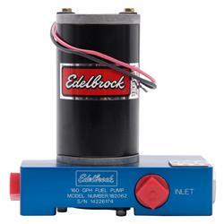Edelbrock 182062 Quiet-Flo Electric Fuel Pump, Carbureted,160 GPH,Blue
