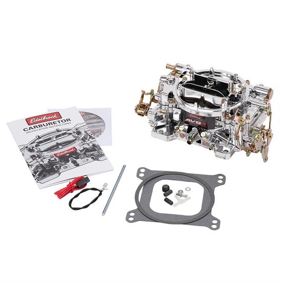 Edelbrock 19054 Endurashine AVS2 Series, 650 cfm, Manual Choke