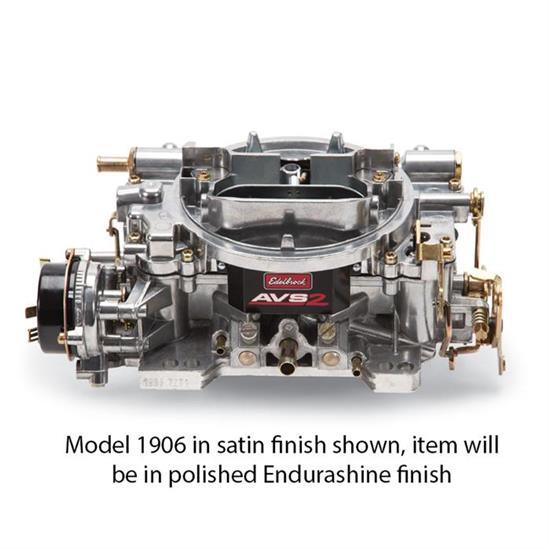 Edelbrock 19064 Endurashine AVS2 Series, 650 cfm, Electric Choke