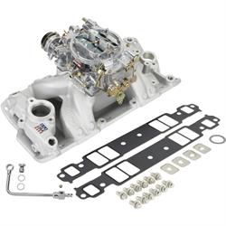 Edelbrock 2004 Performer Single-Quad Intake Manifold/Carb Kit