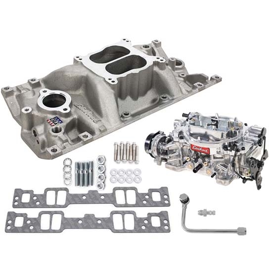Edelbrock 2007 Performer Single-Quad Intake Manifold/Carburetor Kit