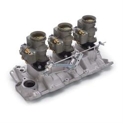 Edelbrock 2015 Vintage Intake Manifold/Carburetor Kit, Chevy
