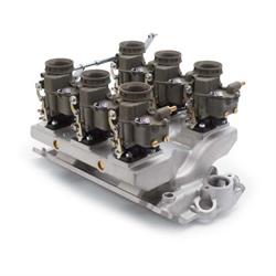 Edelbrock 2018 Vintage Intake Manifold/Carburetor Kit, Chevy