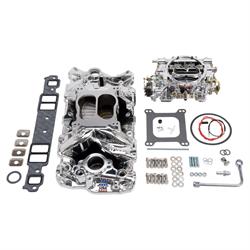 Edelbrock 20224 Air-Gap Single-Quad Intake Manifold/Carburetor Kit