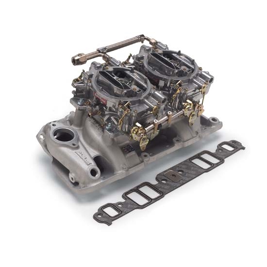 Edelbrock 2025 RPM Air-Gap Dual-Quad Intake Manifold/Carburetor Kit
