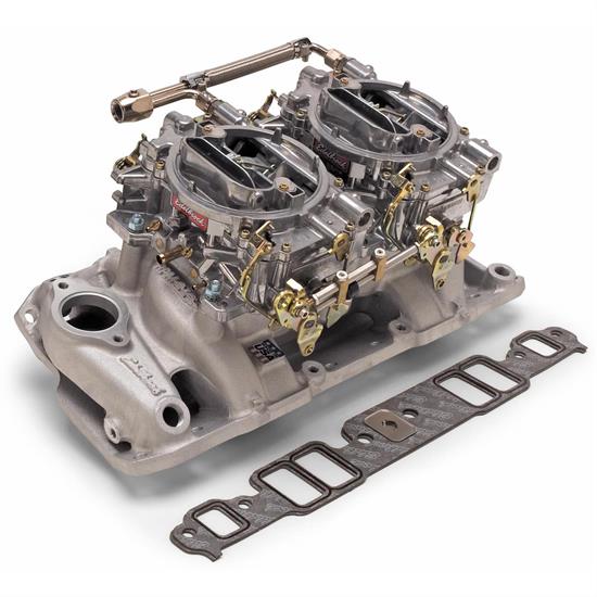 Edelbrock 2025 RPM Air-Gap Dual-Quad Intake Manifold/Carburetor Kit