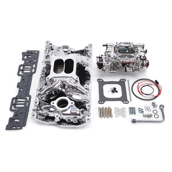 Edelbrock 20294 Performer RPM Intake Manifold/Carburetor Kit,5.0-5.7L