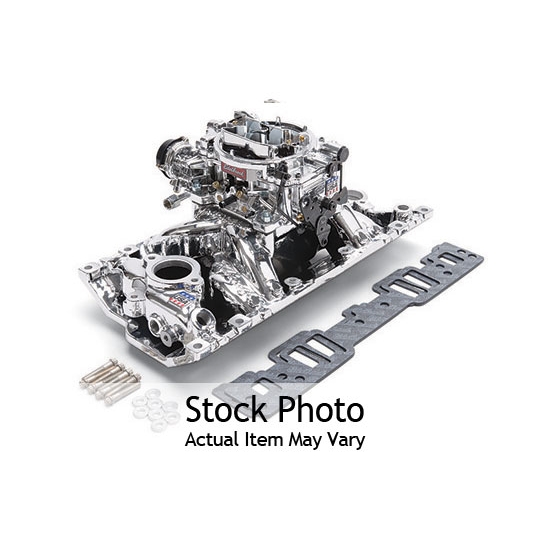 Edelbrock 2029 Single-Quad Intake Manifold/Carburetor Kit