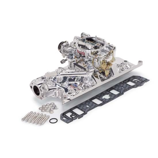 Edelbrock 20314 Performer RPM Intake Manifold/Carburetor Kit, Ford