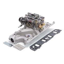 Edelbrock 2031 Single-Quad Intake Manifold/Carburetor Kit, Ford
