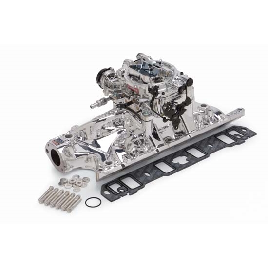 Edelbrock 20324 Performer RPM Intake Manifold/Carburetor Kit, Ford