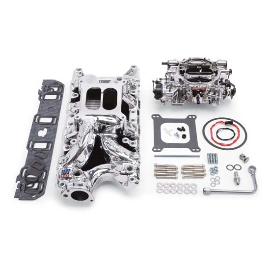 Edelbrock 20334 Performer RPM Intake Manifold/Carburetor Kit, Ford