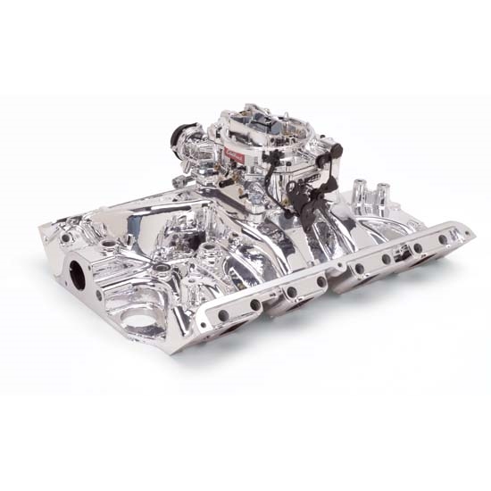Edelbrock 20374 Performer RPM Intake Manifold/Carburetor Kit, Ford FE