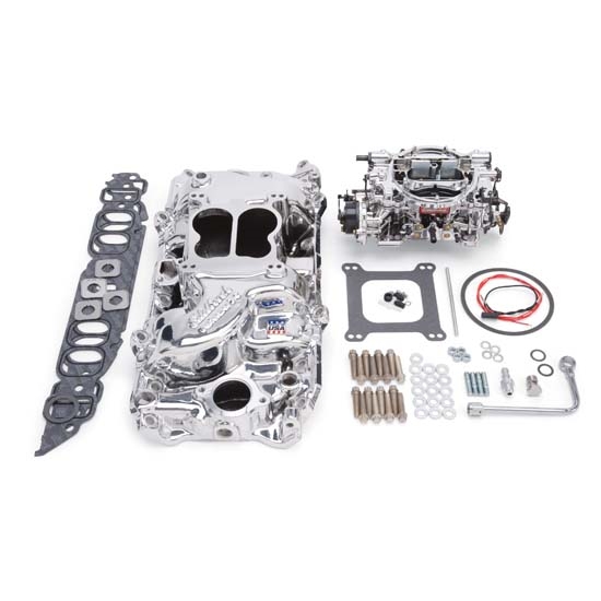 Edelbrock 20614 Performer RPM Intake Manifold/Carburetor Kit,BB Chevy