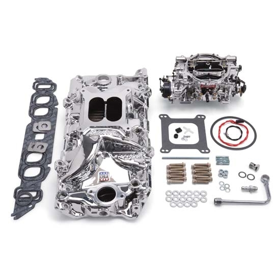 Edelbrock 20624 Performer RPM Intake Manifold/Carburetor Kit,BB Chevy