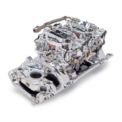 Edelbrock 20654 RPM Air-Gap Dual-Quad Intake Manifold/Carburetor Kit