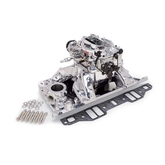 Edelbrock 20754 Air-Gap Intake Manifold/Carburetor Kit,SB Mopar
