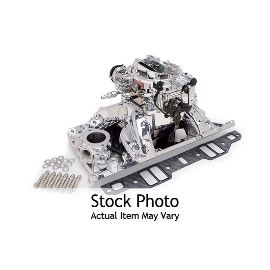 Edelbrock 2075 Single-Quad Intake Manifold/Carburetor Kit, Mopar