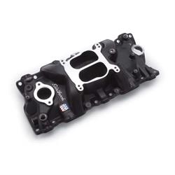 Edelbrock 21043 Performer Intake S/B Chevy, 1987-95 W/ Iron Heads, Black