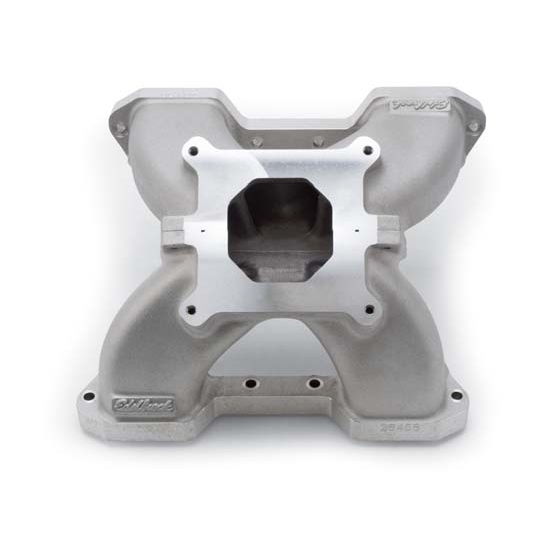 Edelbrock 28458 Victor 2 Piece Intake Manifold, Small Block Chevy