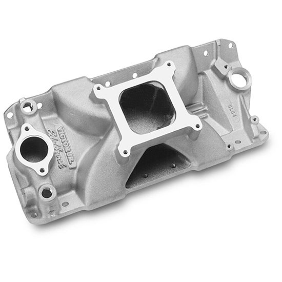 Edelbrock 29001 Victor Jr. Series Intake Manifold, Small Block Chevy